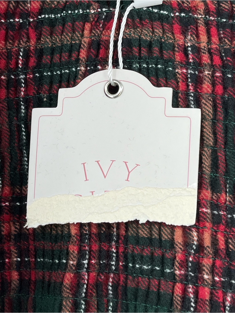 Ivy City Co Mini Hattie Cotton Dress 0923 Evergreen Plaid Girls 3T green ruffle - Picture 6 of 8